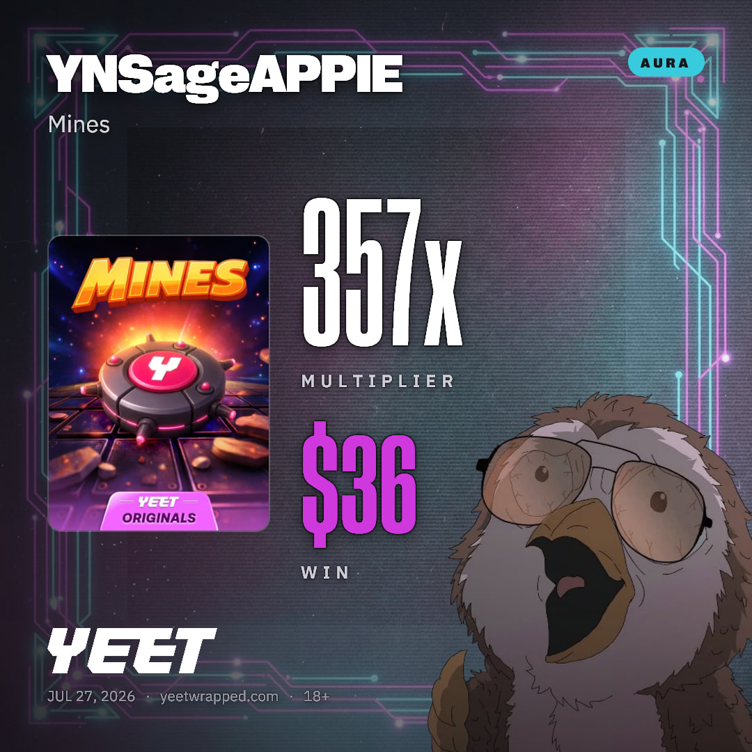 YNSageAPPIE hit 356.6x on Mines