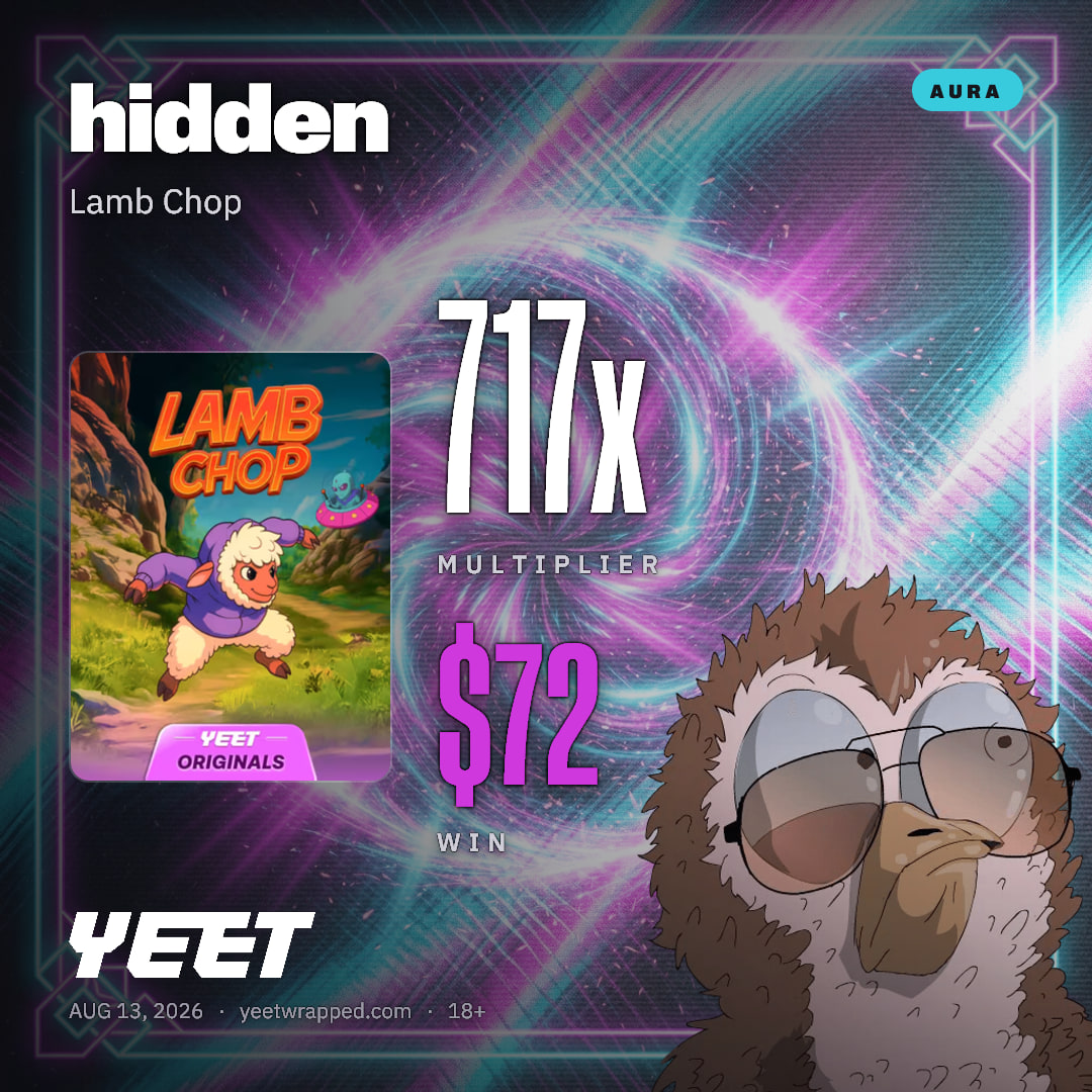 hidden hit 717.1x on Lamb Chop