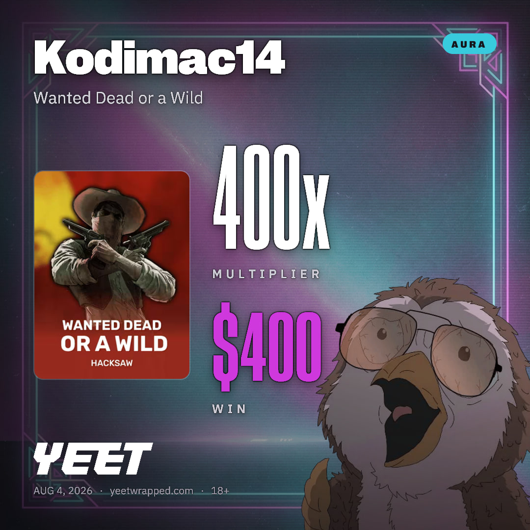 Kodimac14 hit 400x on Wanted Dead or a Wild