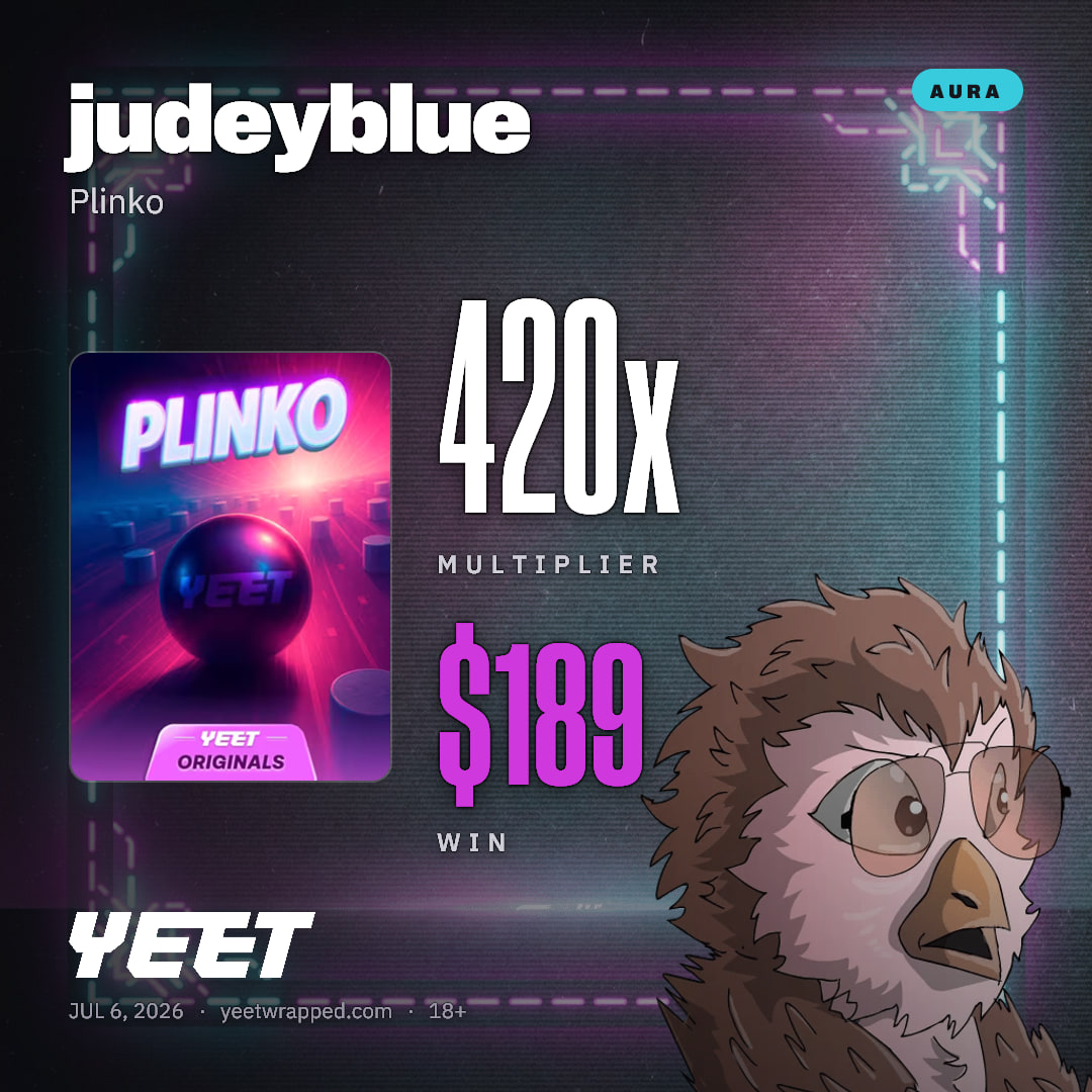 judeyblue hit 420x on Plinko