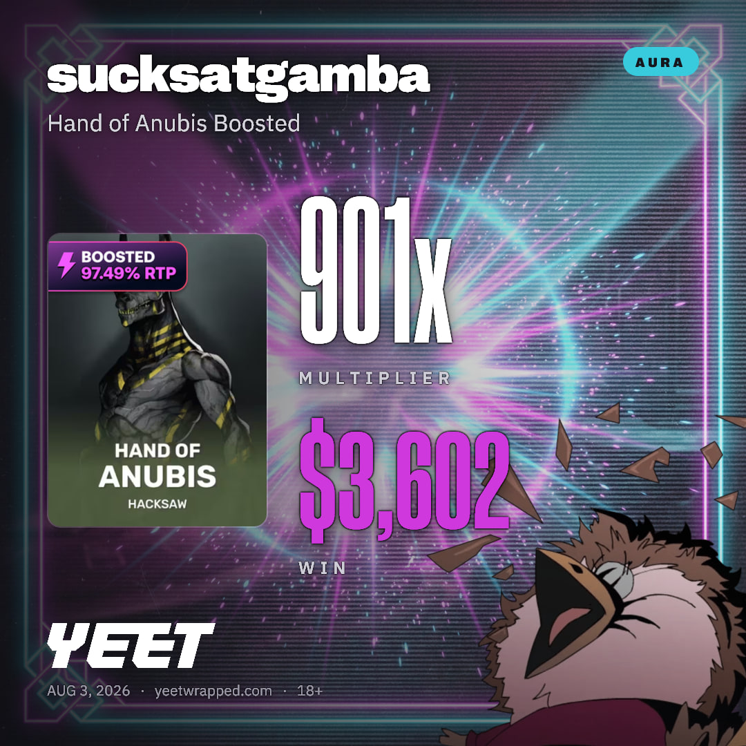 sucksatgamba hit 900.6x on Hand of Anubis Boosted