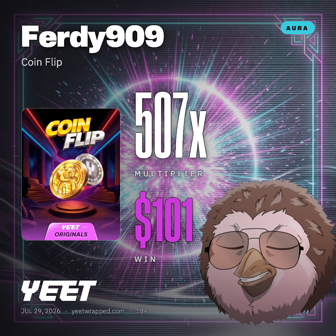 Ferdy909 hit 506.9x on Coin Flip