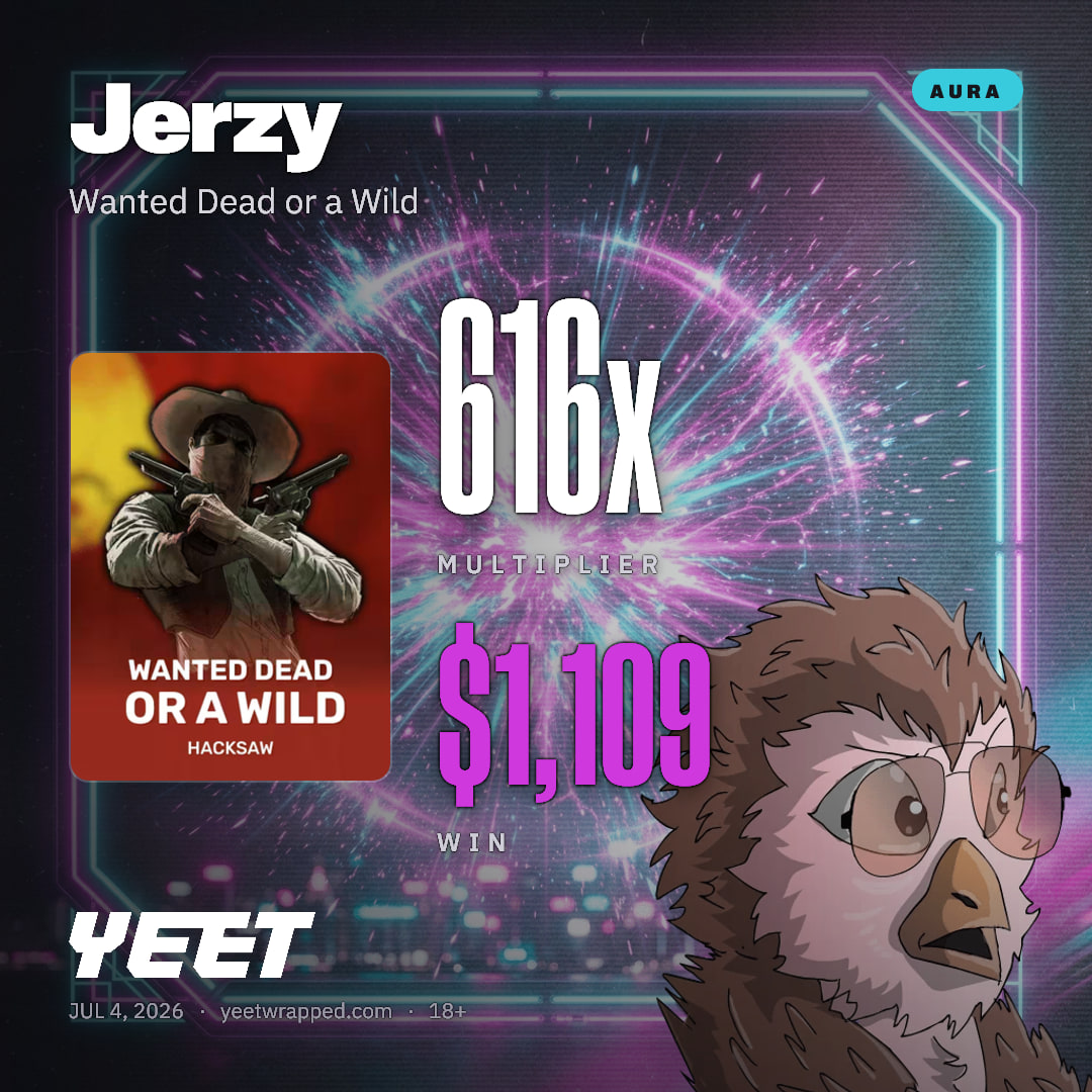 Jerzy hit 616.1x on Wanted Dead or a Wild