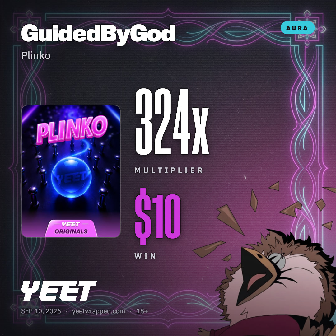 GuidedByGod hit 324x on Plinko