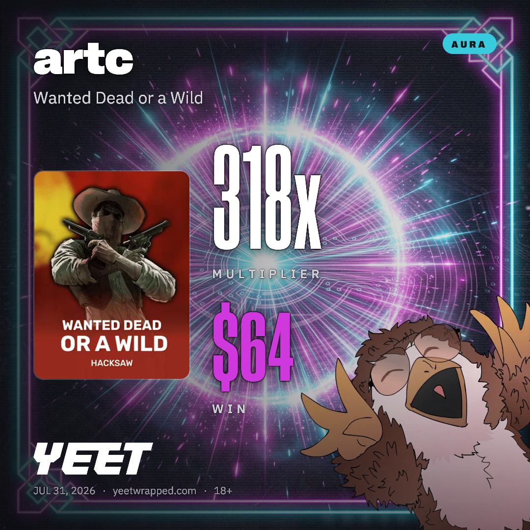 artc hit 318.2x on Wanted Dead or a Wild