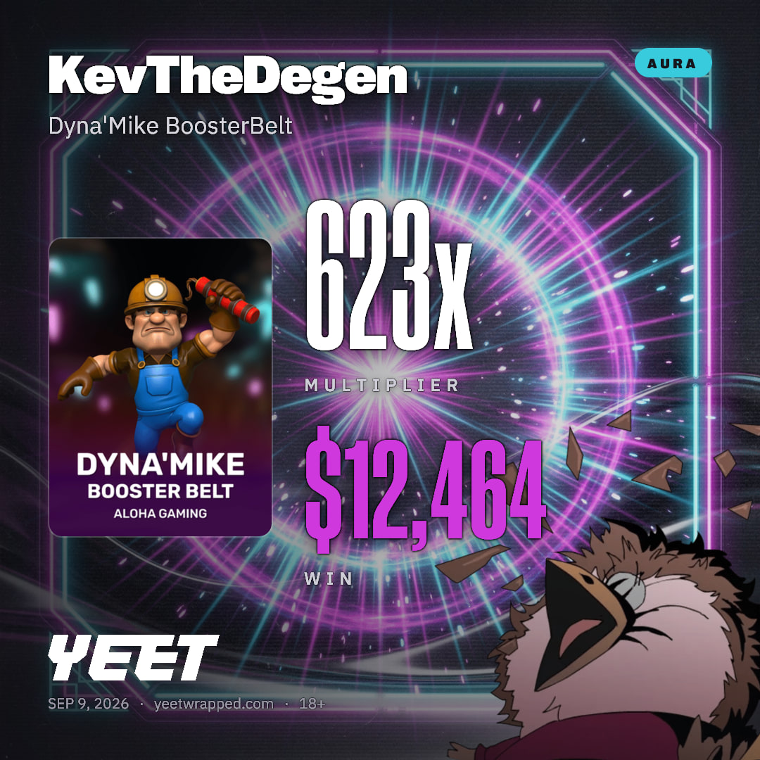 KevTheDegen hit 623.2x on Dyna'Mike BoosterBelt