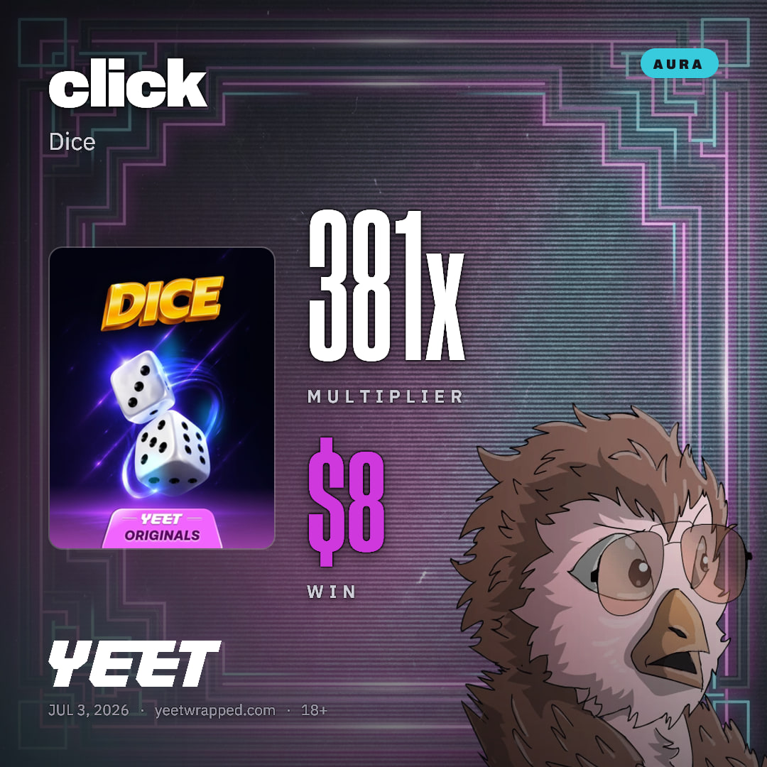 click hit 380.8x on Dice