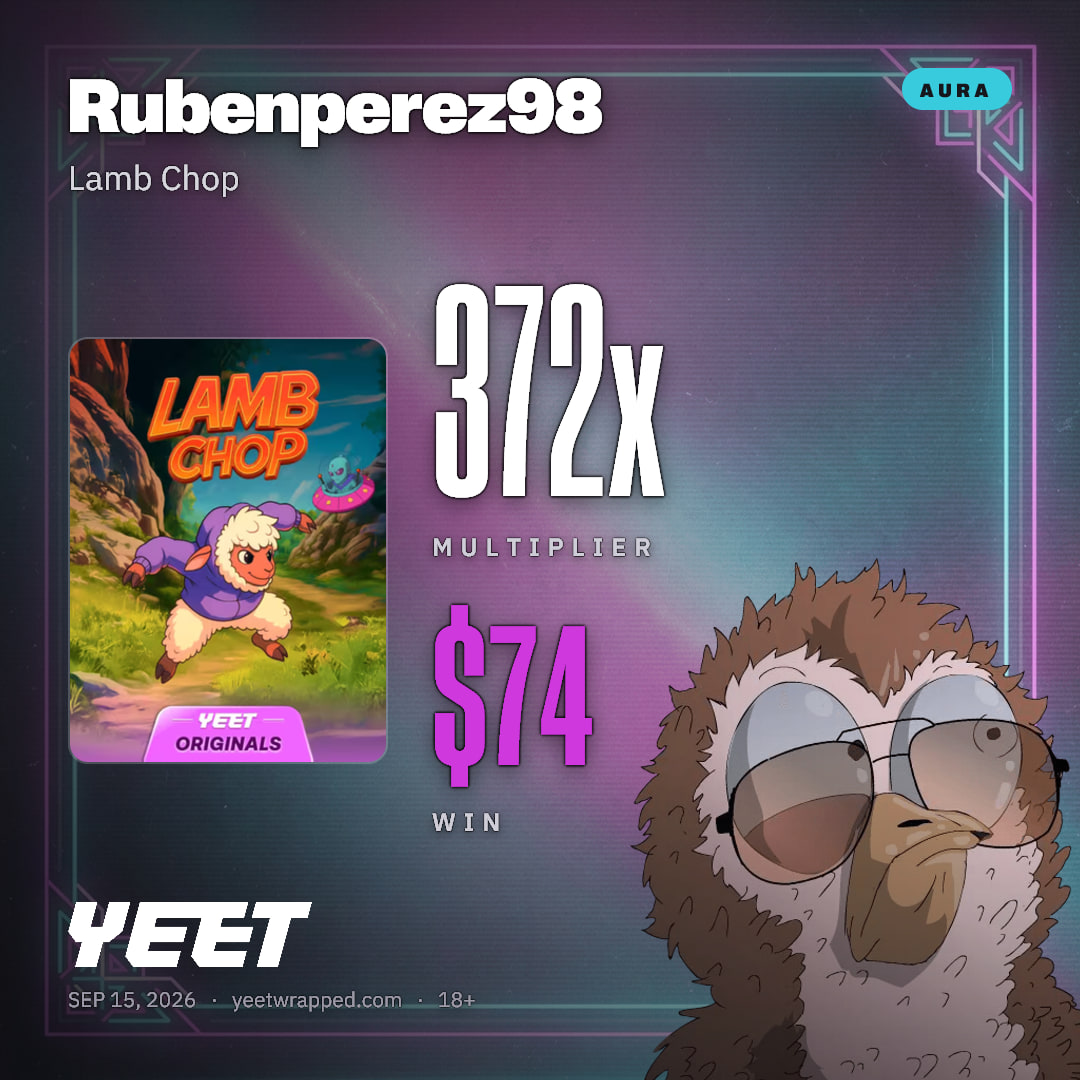 Rubenperez98 hit 371.8x on Lamb Chop