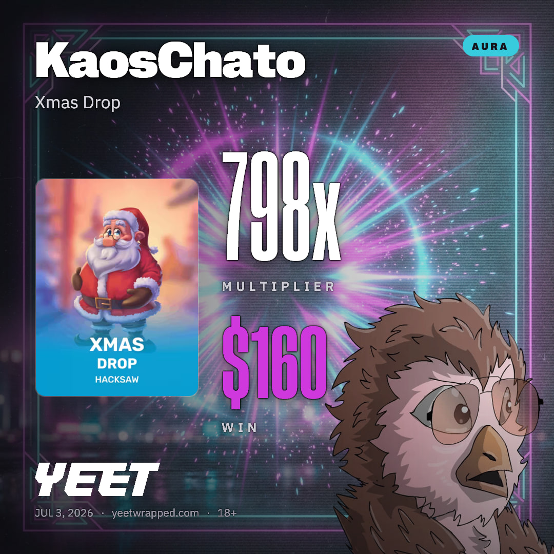 KaosChato hit 797.9x on Xmas Drop