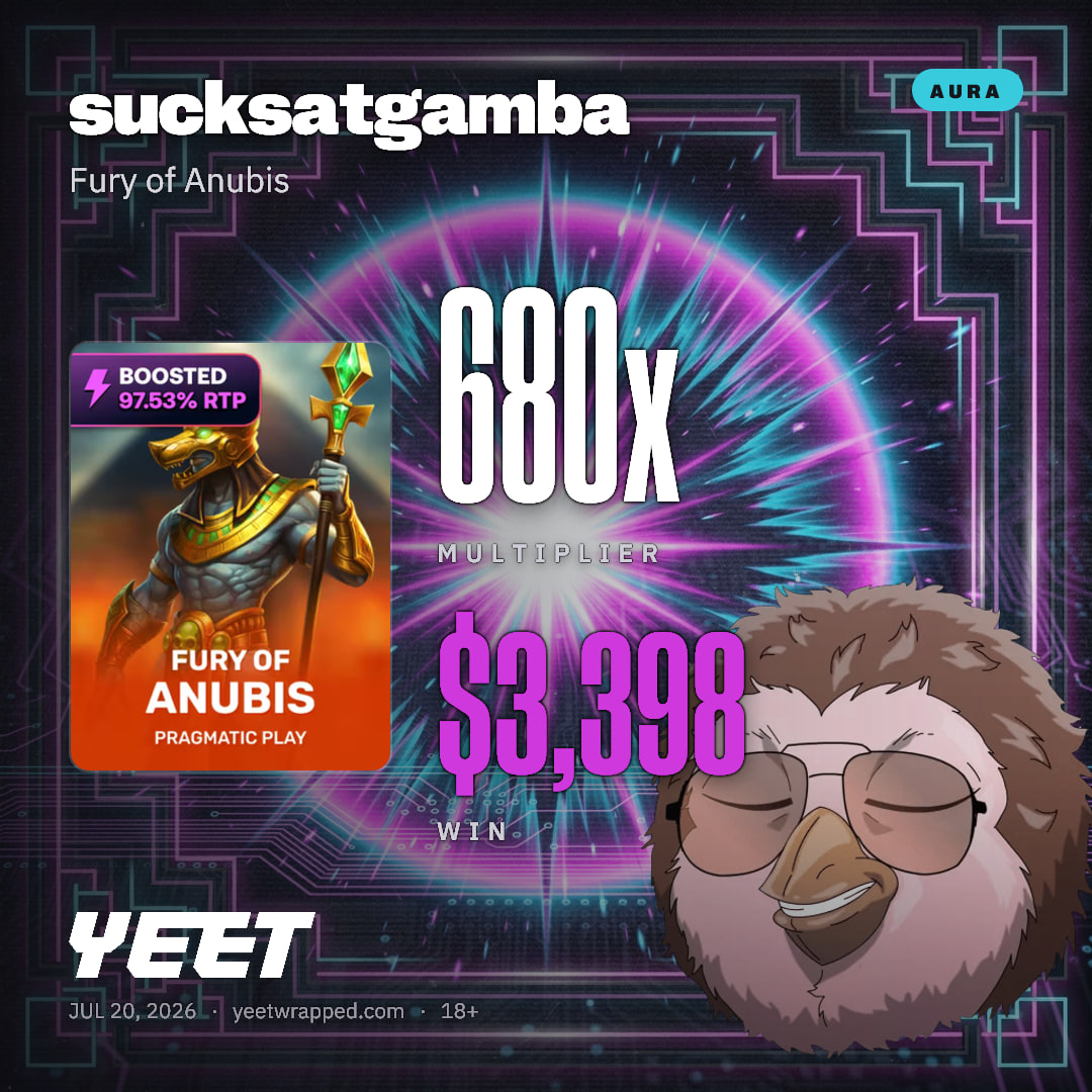 sucksatgamba hit 679.5x on Fury of Anubis