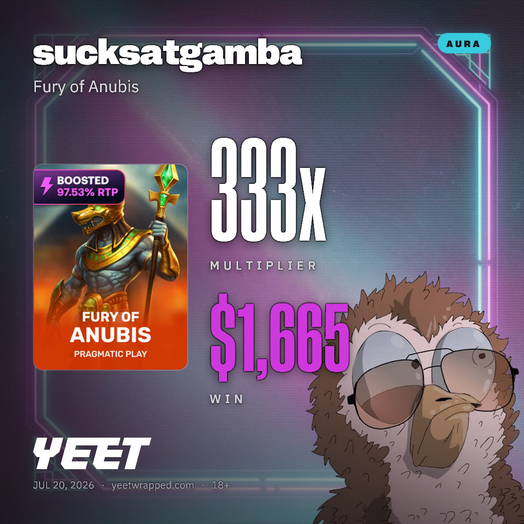 sucksatgamba hit 333x on Fury of Anubis