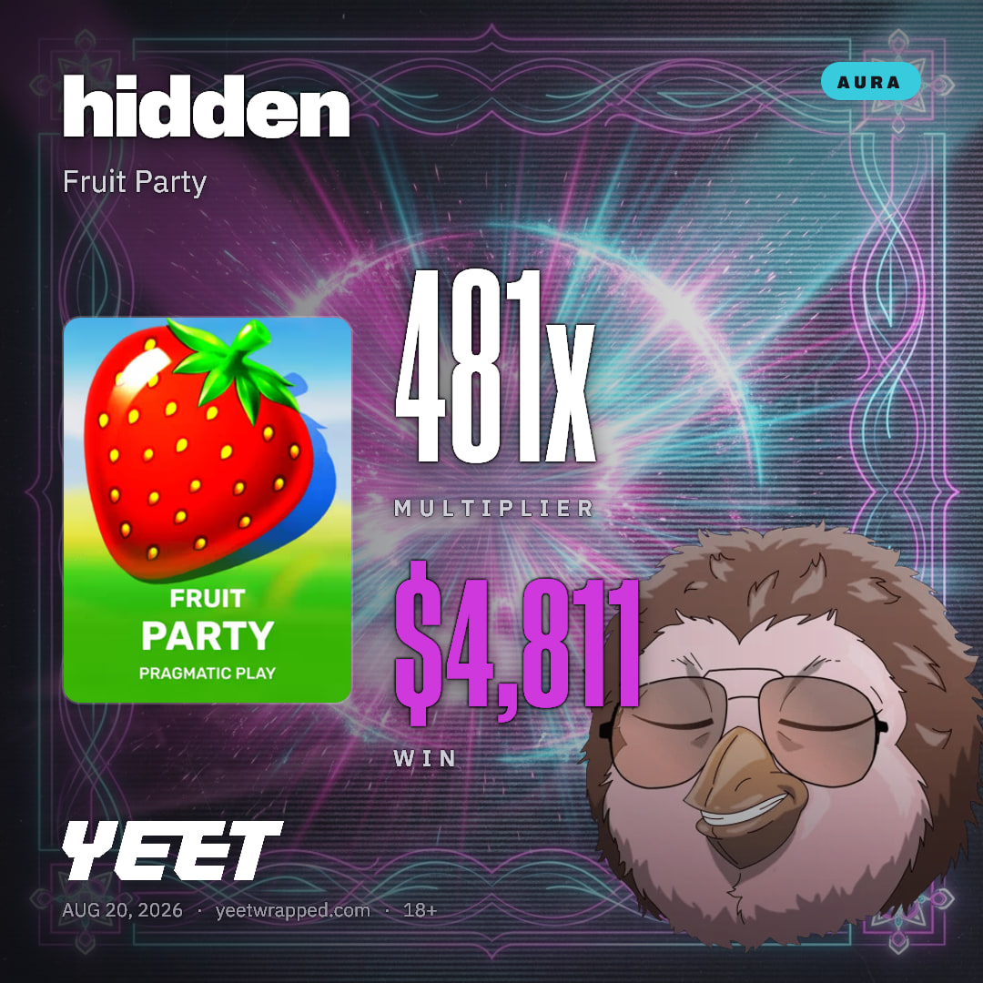 hidden hit 481.1x on Fruit Party