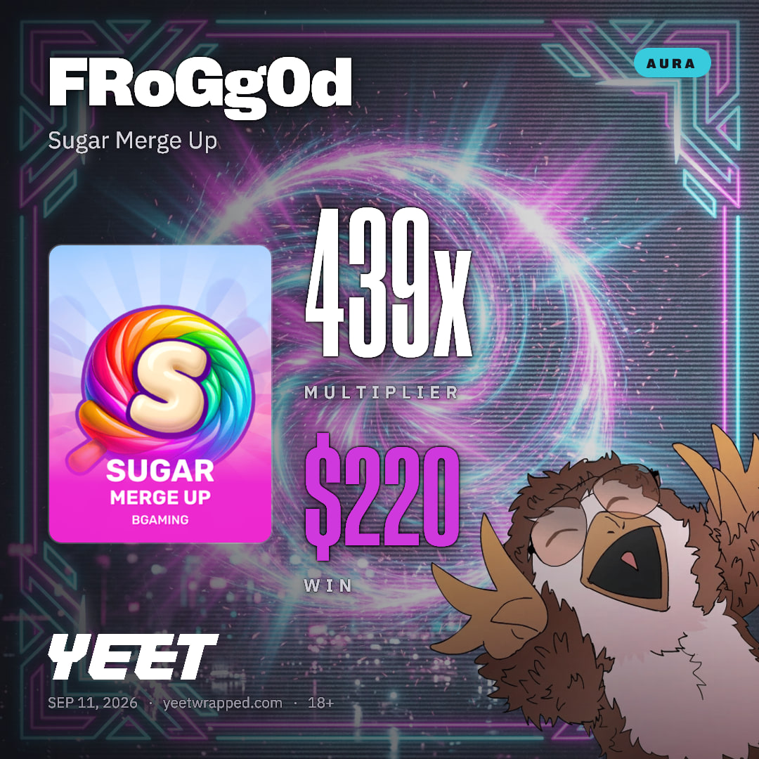 FRoGg0d hit 439.2x on Sugar Merge Up