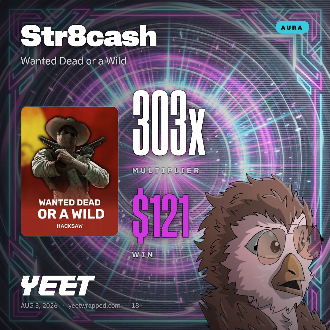 Str8cash hit 303x on Wanted Dead or a Wild