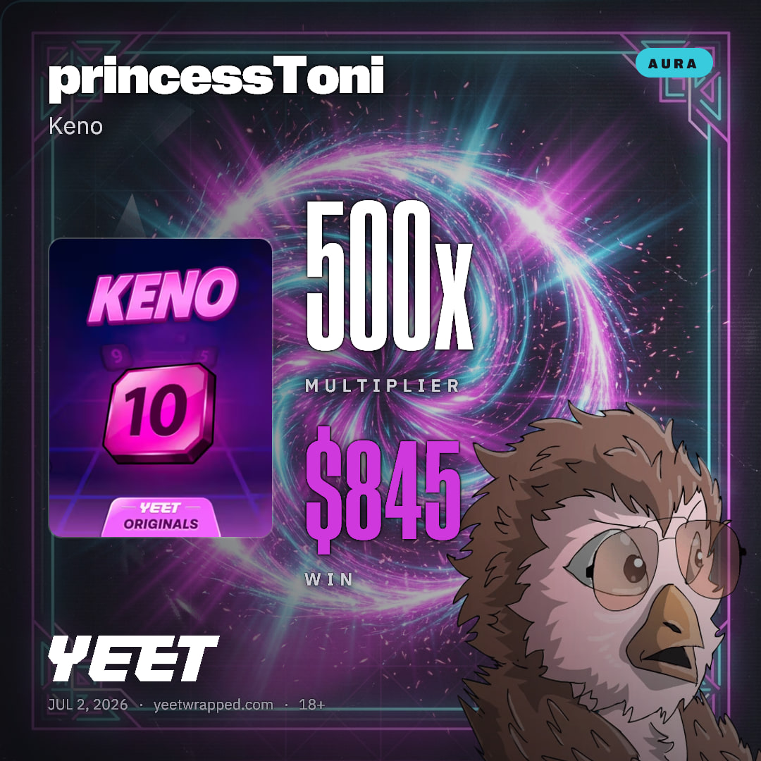 princessToni hit 500x on Keno