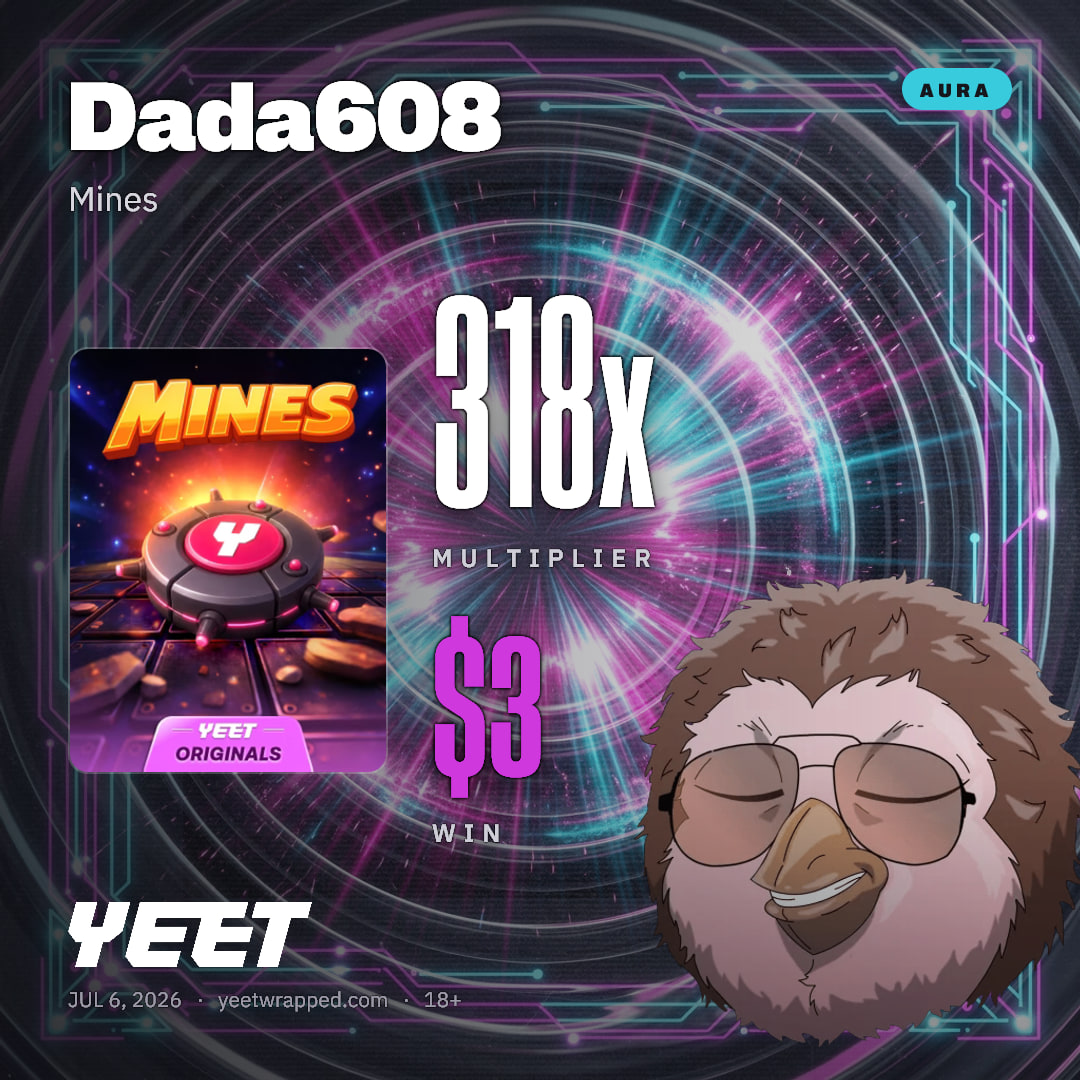 Dada608 hit 317.5x on Mines