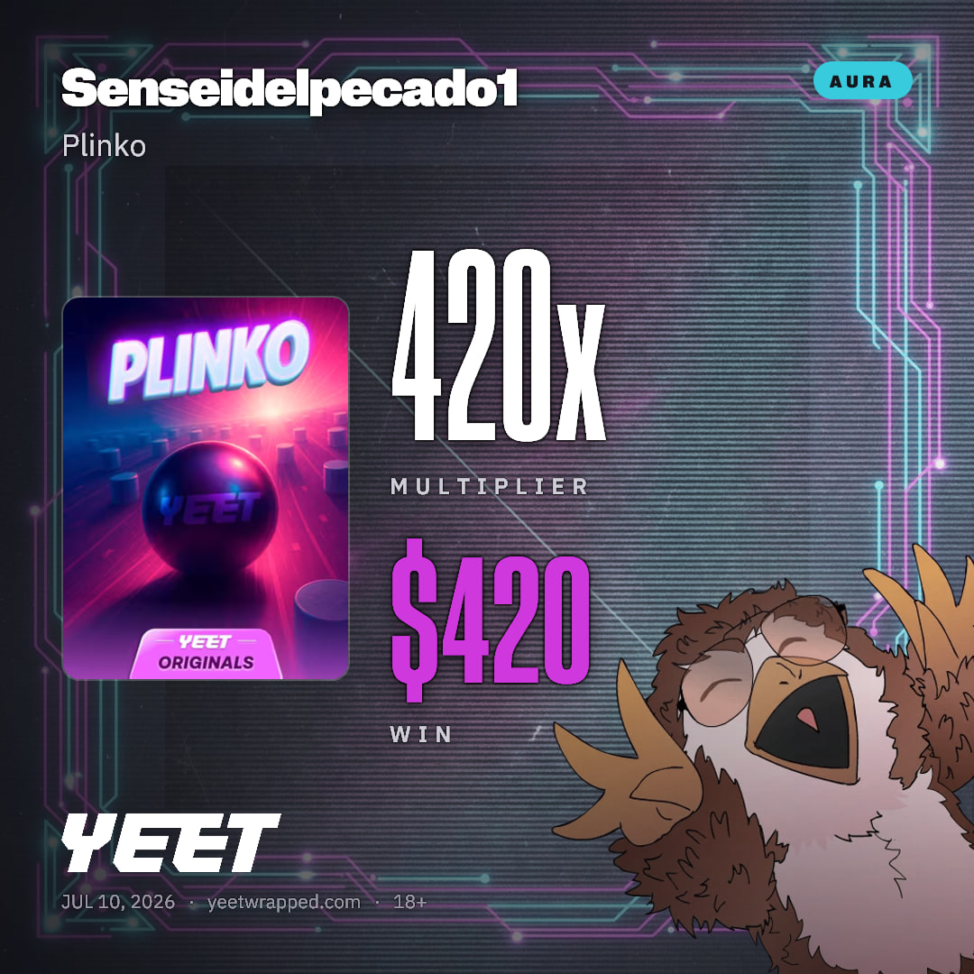 Senseidelpecado1 hit 420x on Plinko