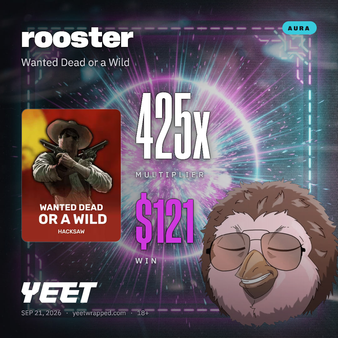 rooster hit 425.1x on Wanted Dead or a Wild