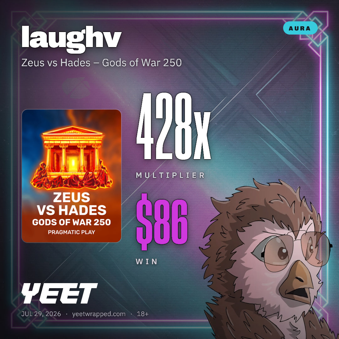 laughv hit 427.6x on Zeus vs Hades – Gods of War 250