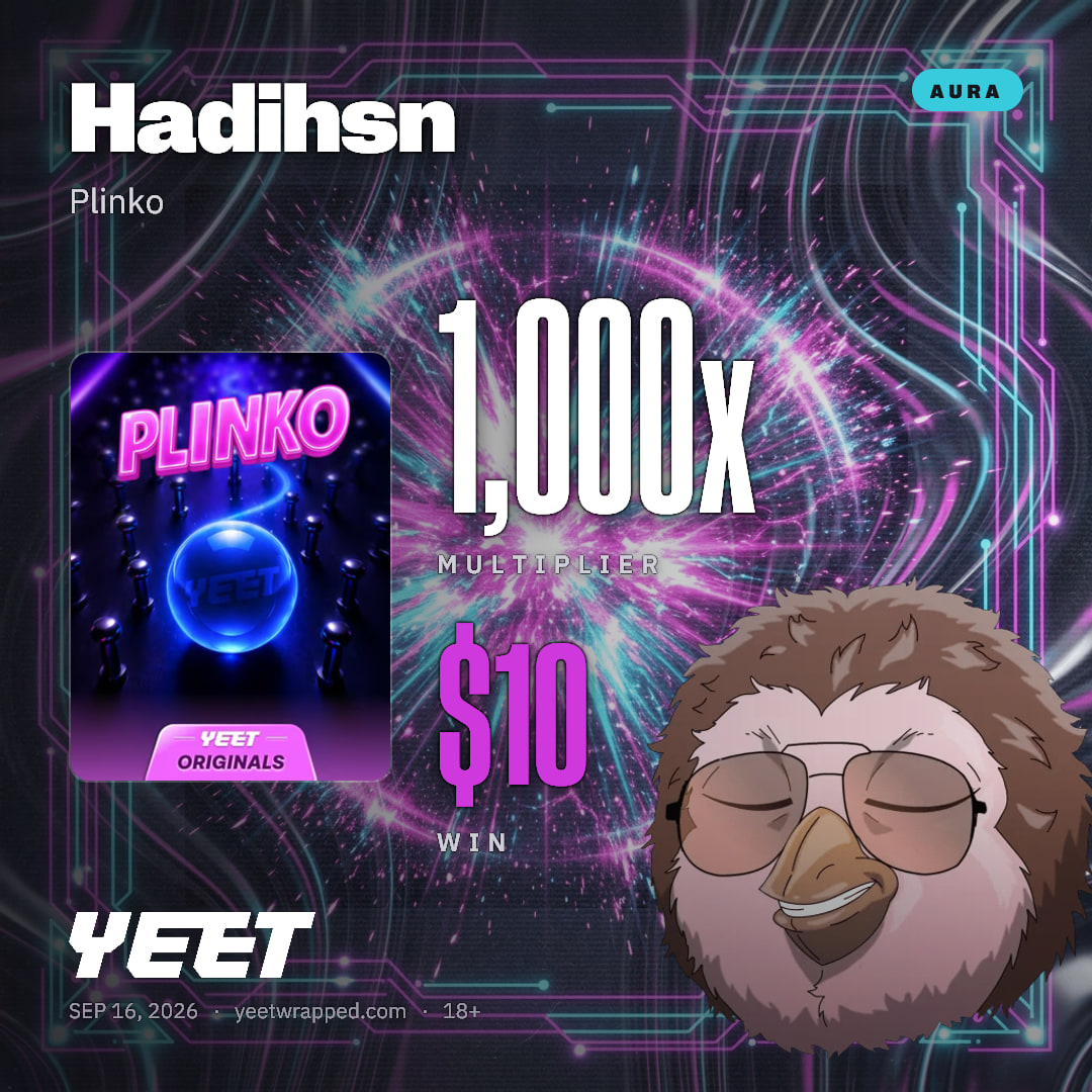 Hadihsn hit 1,000x on Plinko