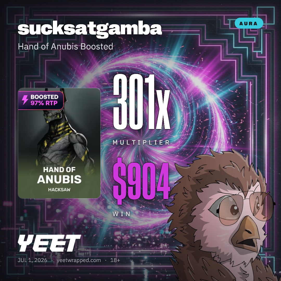 sucksatgamba hit 301.4x on Hand of Anubis Boosted
