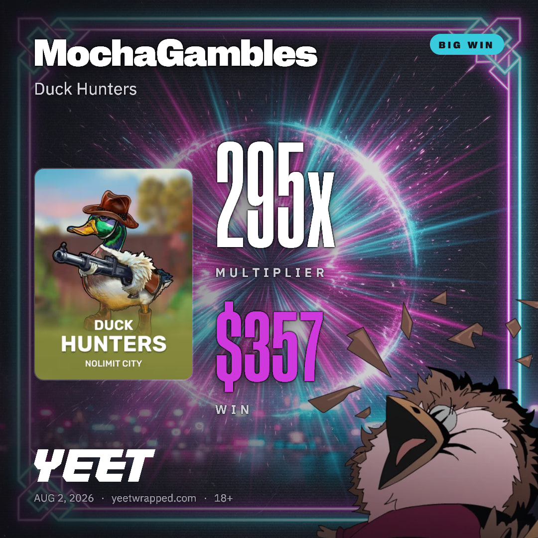 MochaGambles hit 295x on Duck Hunters