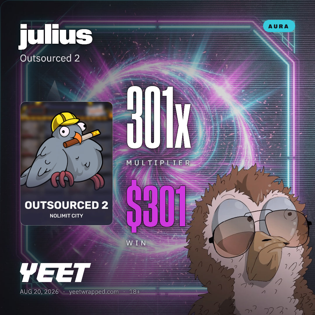julius hit 301.3x on Outsourced 2