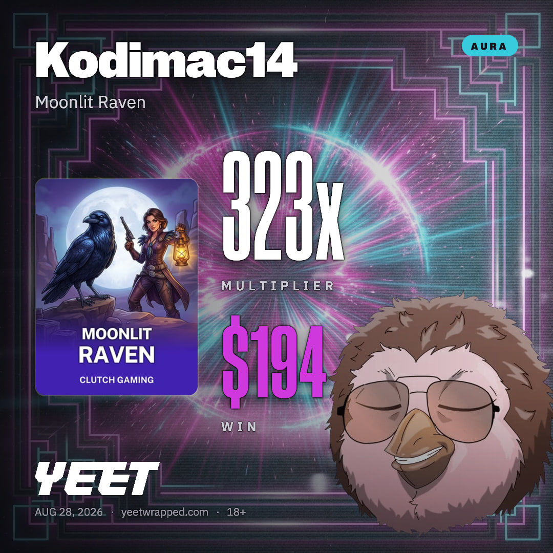Kodimac14 hit 322.5x on Moonlit Raven
