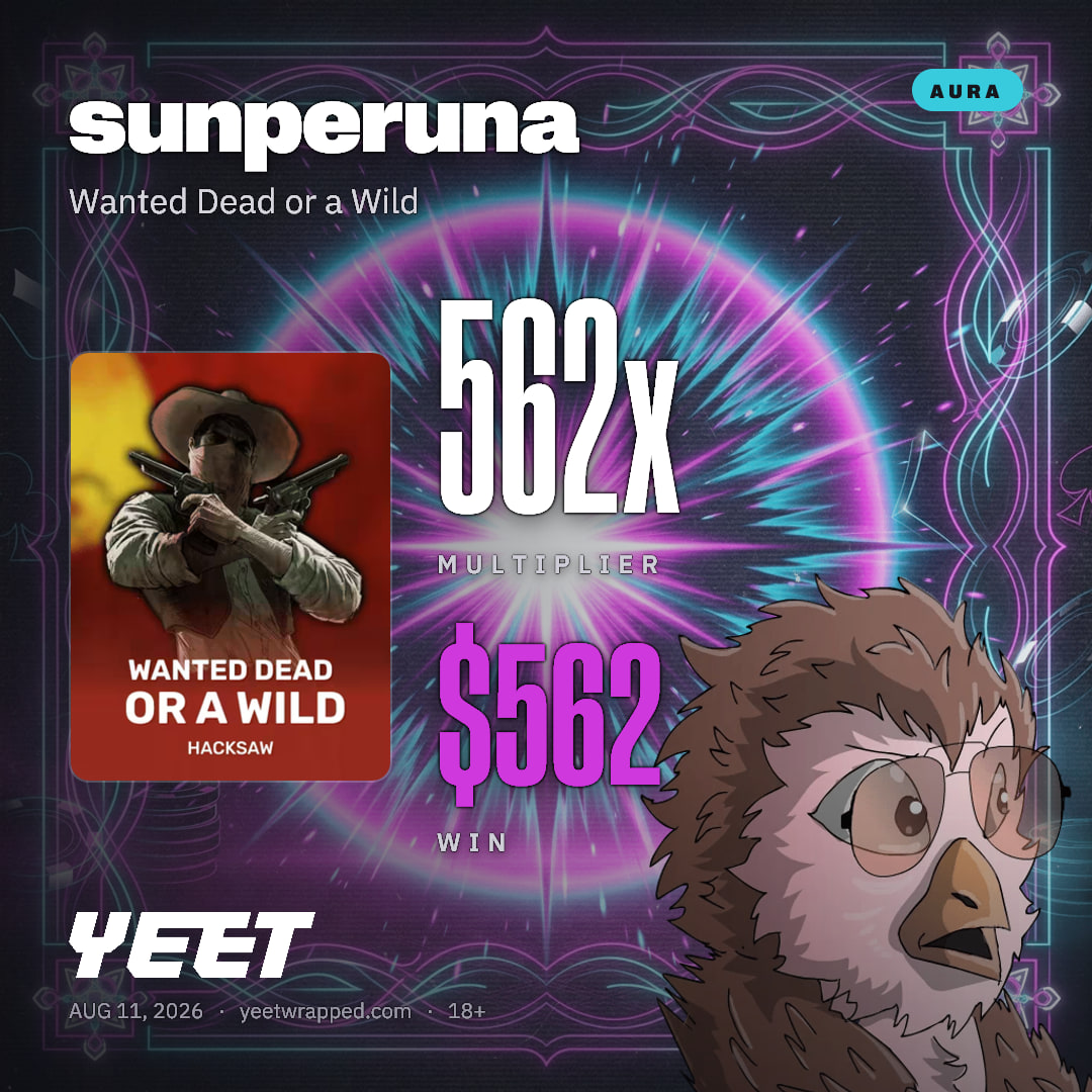 sunperuna hit 562.4x on Wanted Dead or a Wild