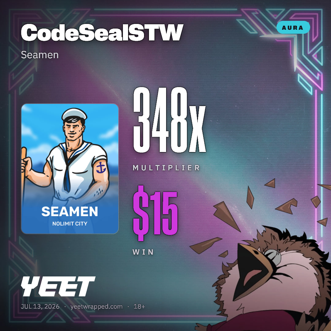 CodeSealSTW hit 347.7x on Seamen