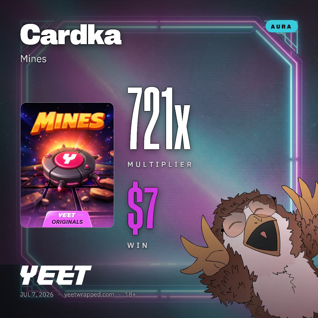Cardka hit 720.7x on Mines