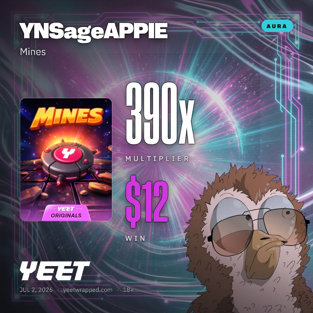 YNSageAPPIE hit 389.7x on Mines