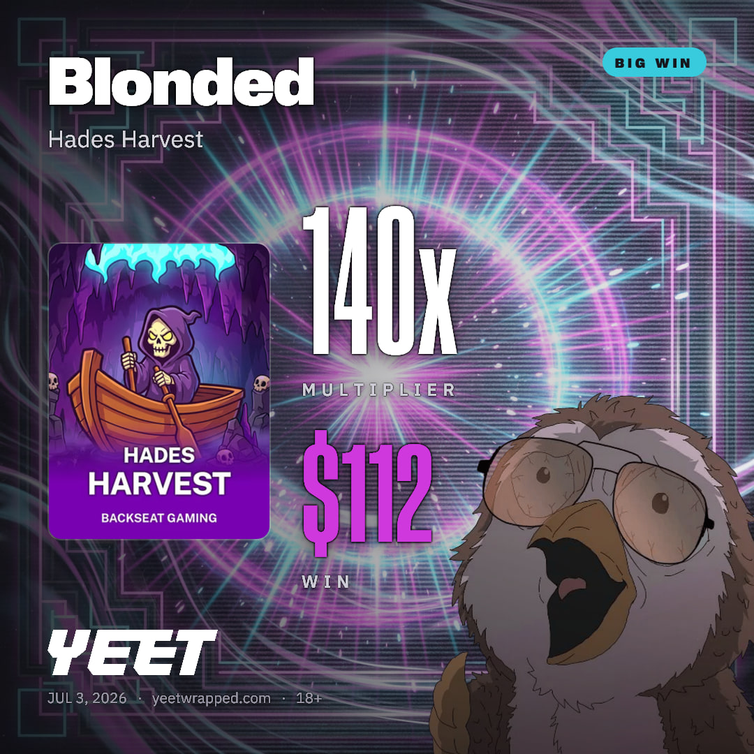 Blonded hit 140x on Hades Harvest