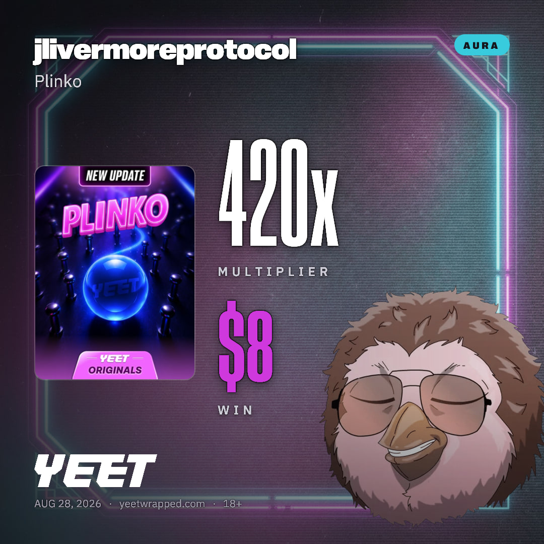 jlivermoreprotocol hit 420x on Plinko