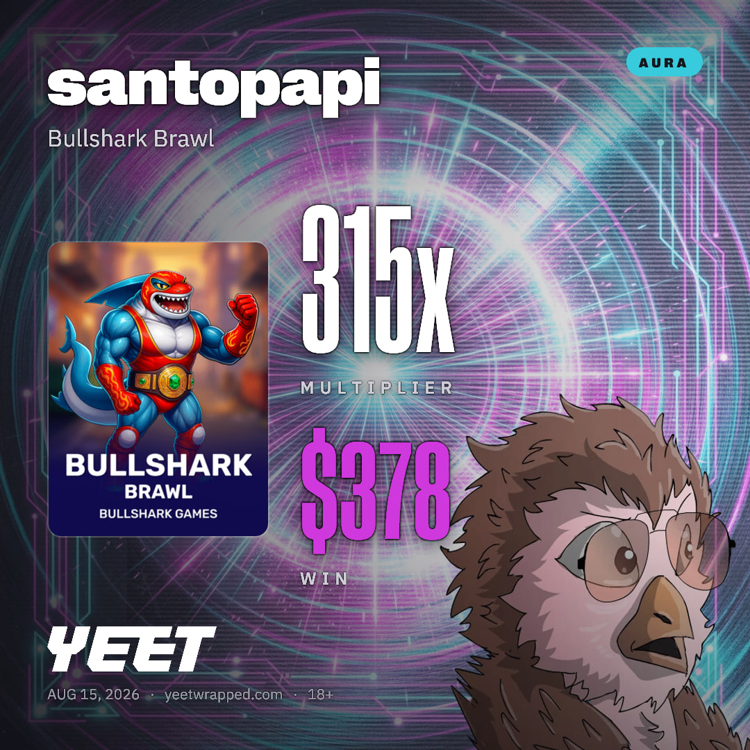 santopapi hit 314.7x on Bullshark Brawl