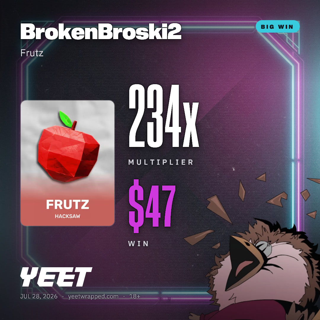 BrokenBroski2 hit 234.4x on Frutz