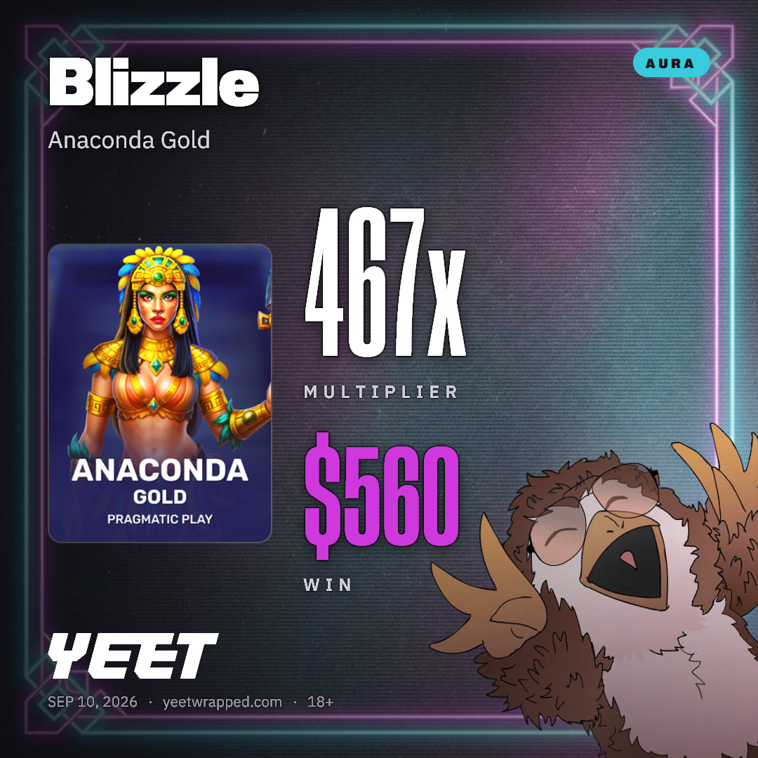 Blizzle hit 466.9x on Anaconda Gold