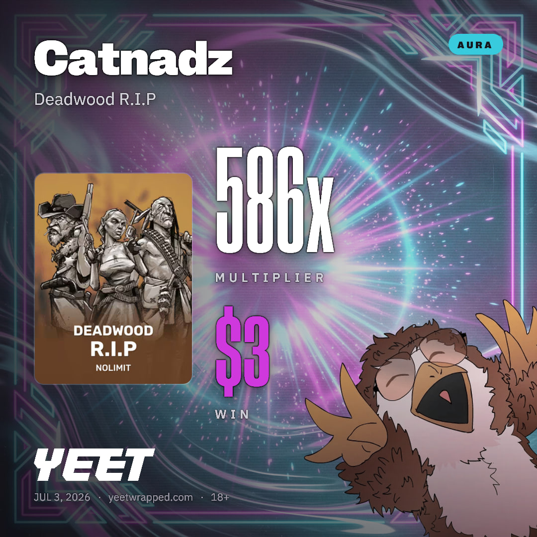 Catnadz hit 585.6x on Deadwood R.I.P