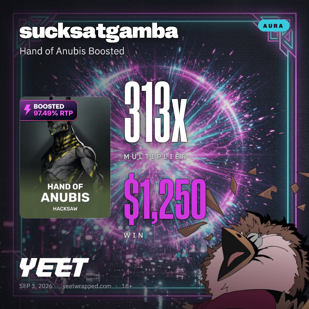 sucksatgamba hit 312.5x on Hand of Anubis Boosted
