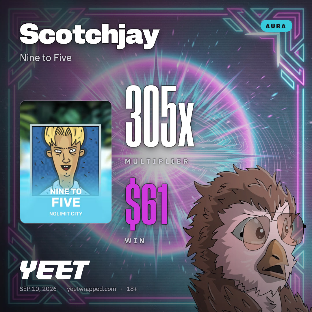 Scotchjay hit 305.1x on Nine to Five