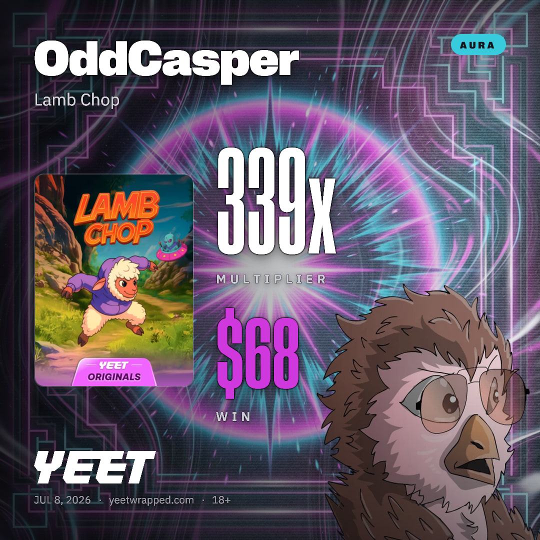 OddCasper hit 338.7x on Lamb Chop