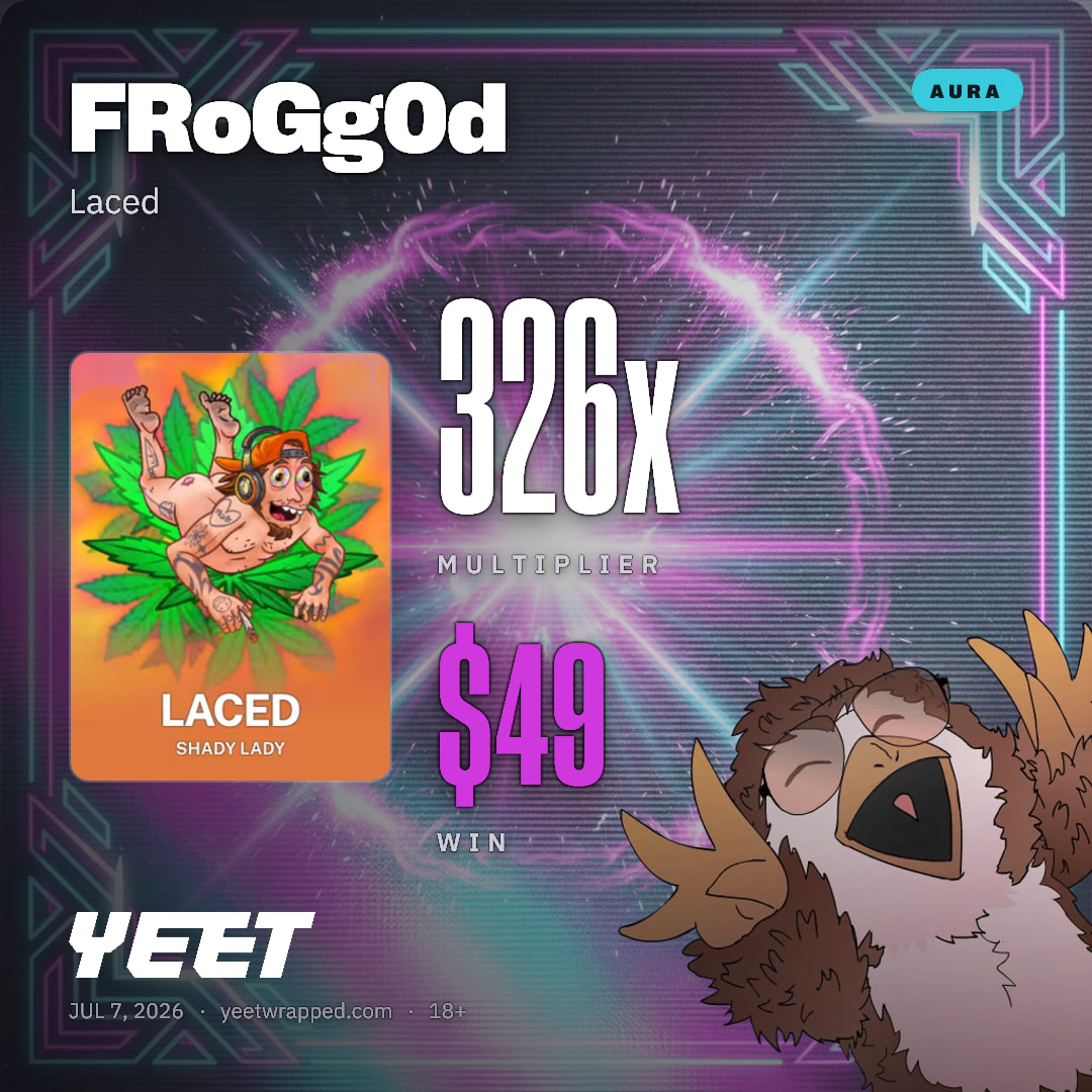 FRoGg0d hit 326.4x on Laced