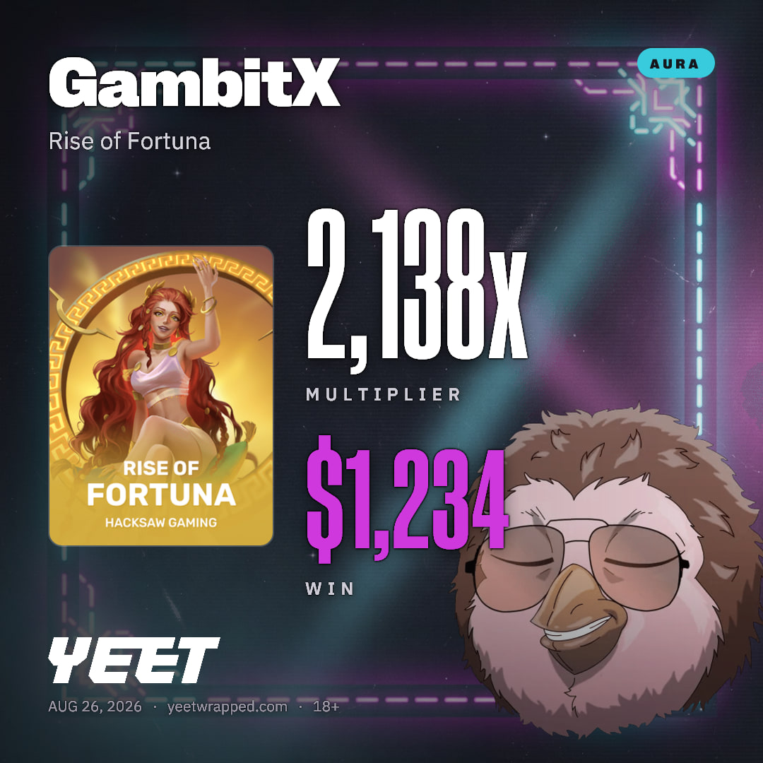 GambitX hit 2,138x on Rise of Fortuna