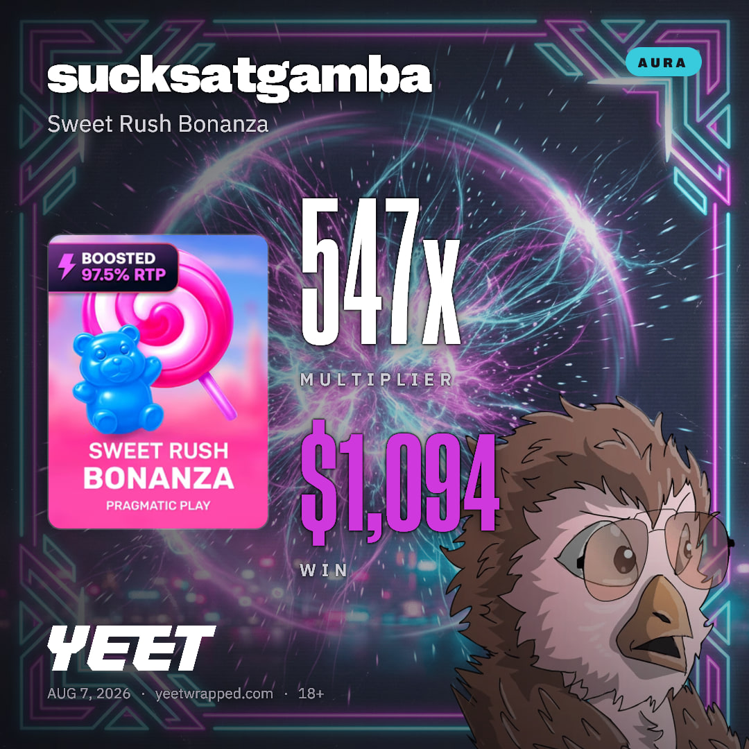 sucksatgamba hit 547.1x on Sweet Rush Bonanza