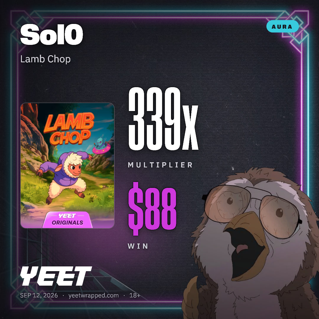 Sol0 hit 338.7x on Lamb Chop