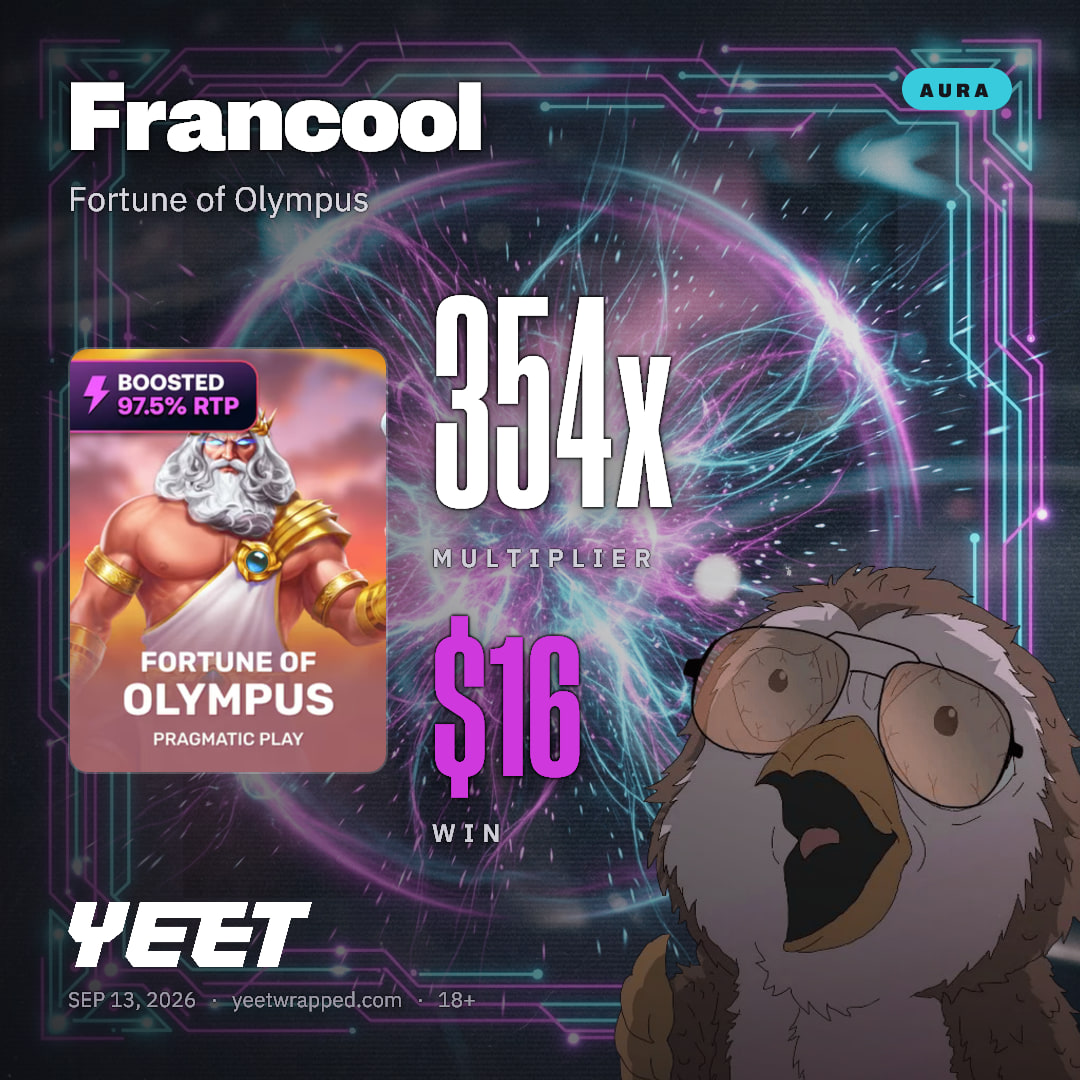 Francool hit 353.6x on Fortune of Olympus