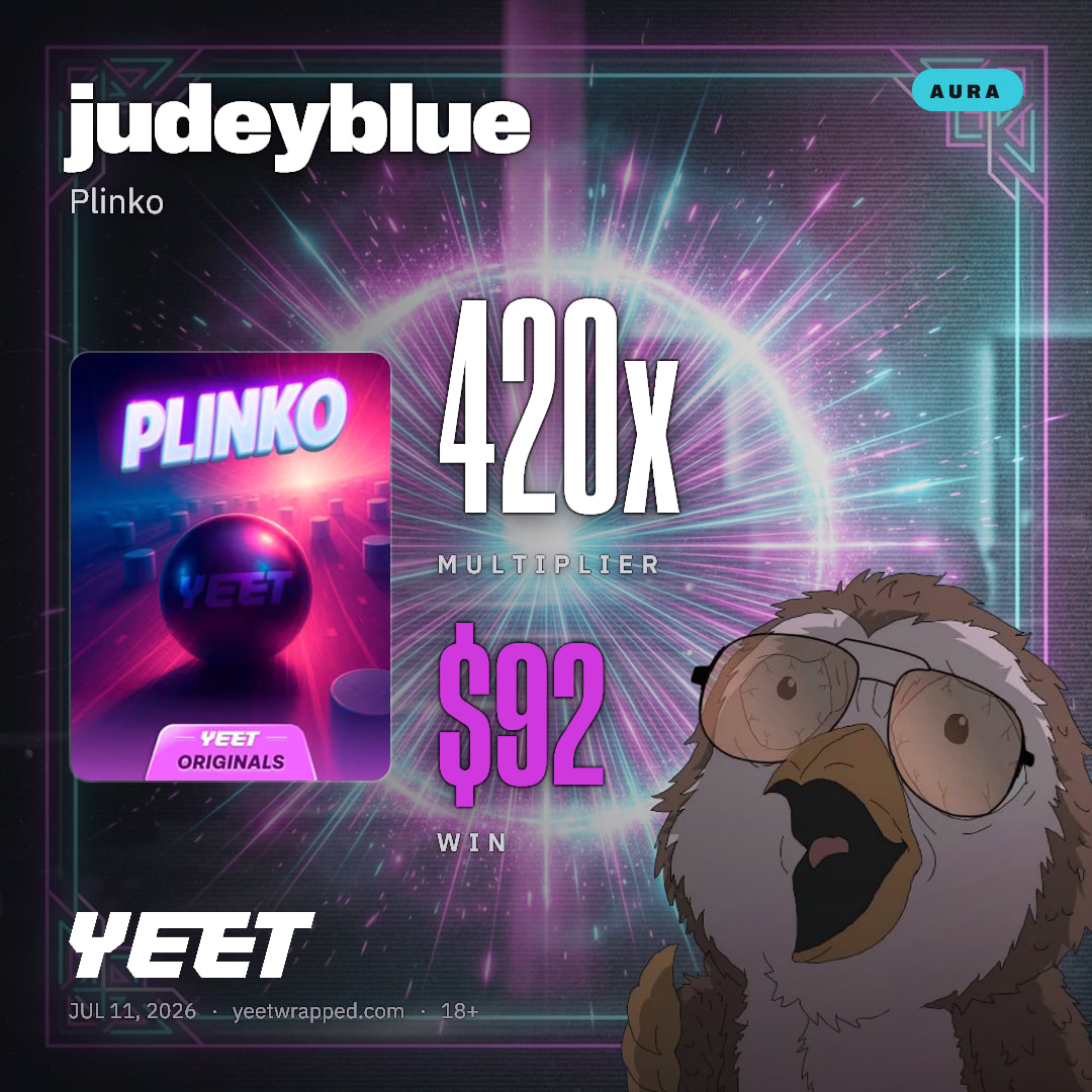 judeyblue hit 420x on Plinko
