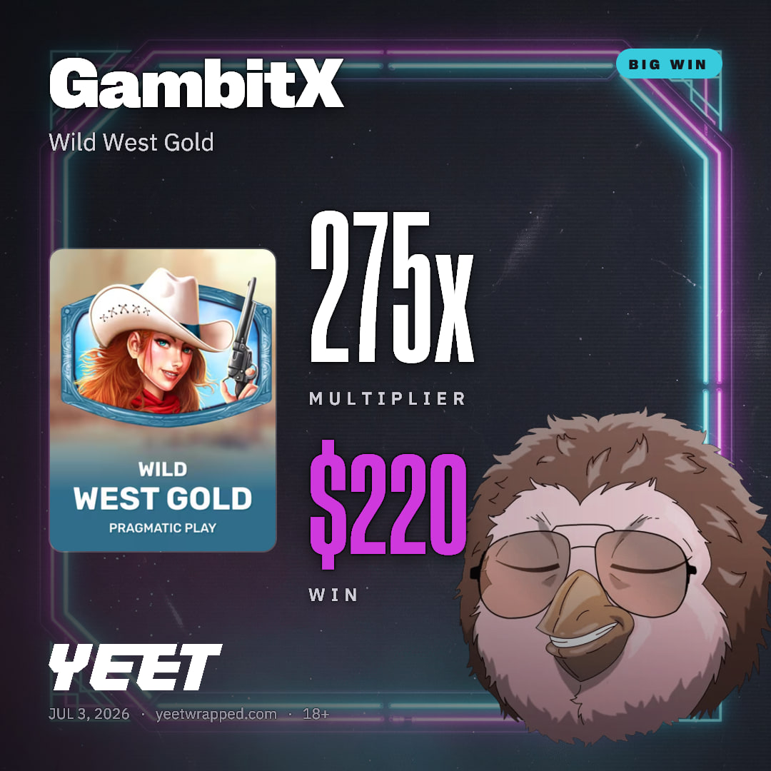GambitX hit 274.9x on Wild West Gold