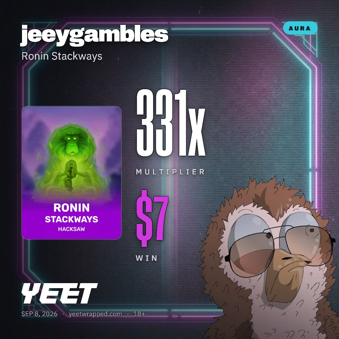 jeeygambles hit 331x on Ronin Stackways