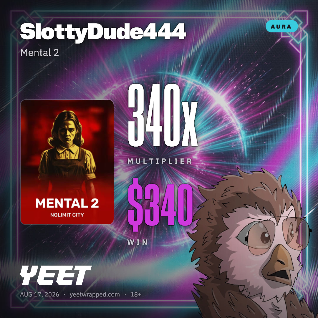 SlottyDude444 hit 340.1x on Mental 2